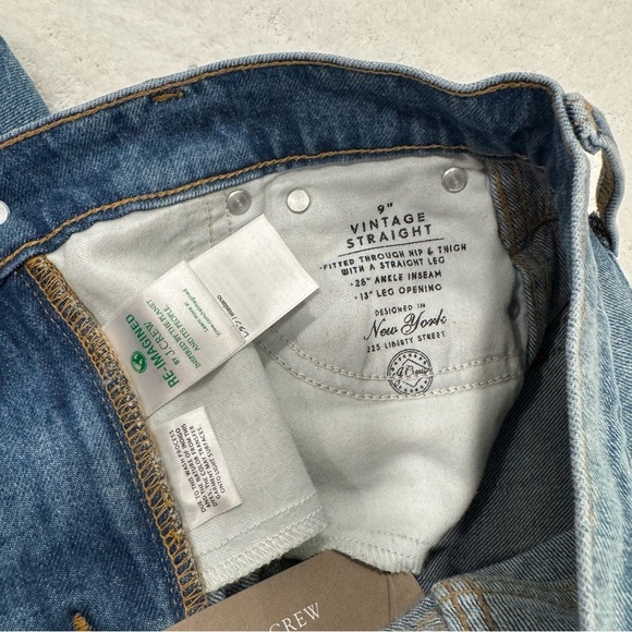 J Crew denim 9” vintage straight jean size 23 - Picture 4 of 10